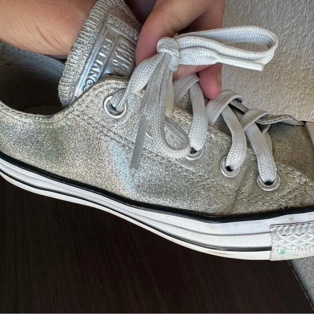 Converse All Star Glitter Sneakers Low Top‎ Lace Up Casual Shoes